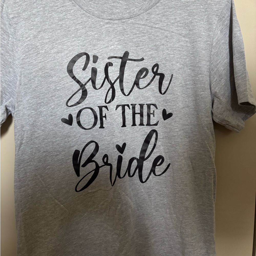 Gray Sister of the Bride T-Shirt